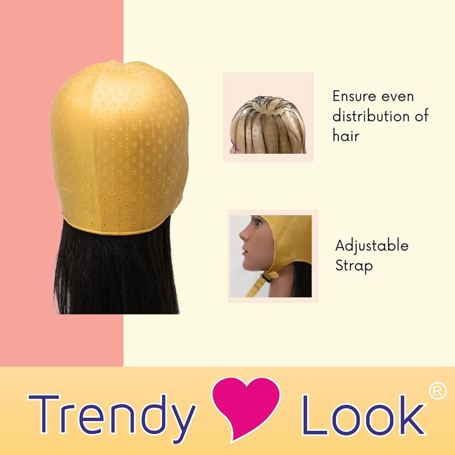 کلاه مش مو سیلیکونی طلایی رنگ | مدل آتناس | کلاه مش مو | هایلایت مو با کیفیت سالنی | مناسب برای انواع مو کلاه مش مو سیلیکونی طلایی رنگ | مدل آتناس | کلاه مش مو | هایلایت مو با کیفیت سالنی | مناسب برای انواع مو