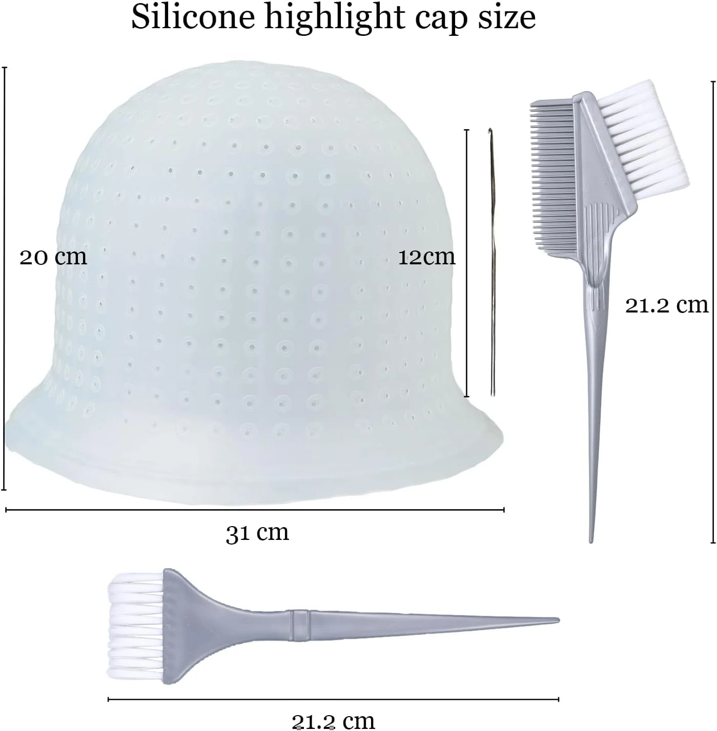 کلاه مش سوزنی سیلیکونی به همراه برس رنگ مو، حرفه ای، قابل استفاده مجدد، دارای سوراخ های از پیش پانچ شده و قلاب برای رنگ کردن مو در سالن آرایش، ابزار رنگ آمیزی مو برای بانوان و آقایان کلاه مش سوزنی سیلیکونی به همراه برس رنگ مو، حرفه ای، قابل استفاده مجدد، دارای سوراخ های از پیش پانچ شده و قلاب برای رنگ کردن مو در سالن آرایش، ابزار رنگ آمیزی مو برای بانوان و آقایان