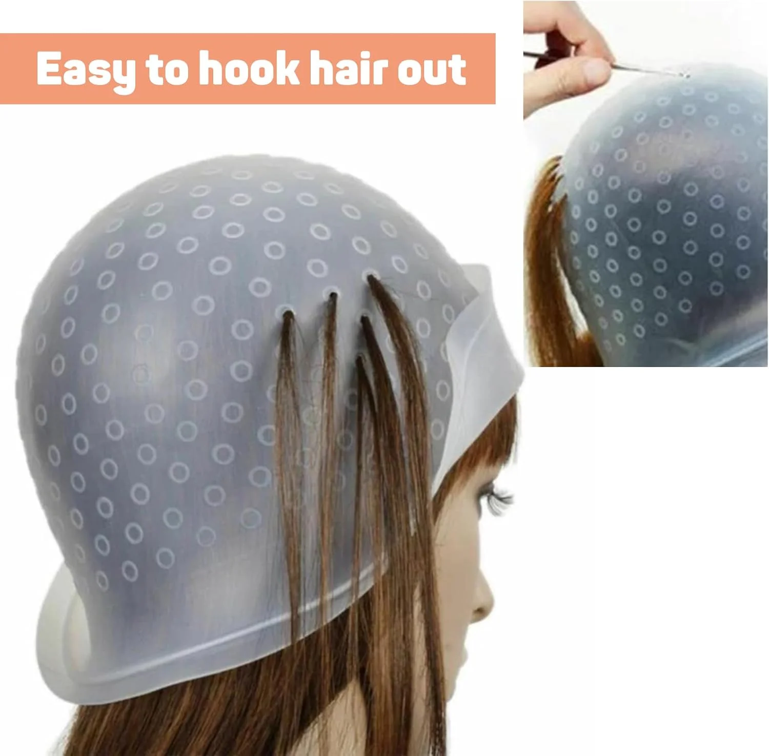 کلاه مش مو Tomtary، کلاه مش سیلیکونی با قلاب، کلاه های مش حرفه ای قابل استفاده مجدد و کیت قلاب، ابزار رنگ آمیزی مو برای زنان و مردان کلاه مش مو Tomtary، کلاه مش سیلیکونی با قلاب، کلاه های مش حرفه ای قابل استفاده مجدد و کیت قلاب، ابزار رنگ آمیزی مو برای زنان و مردان