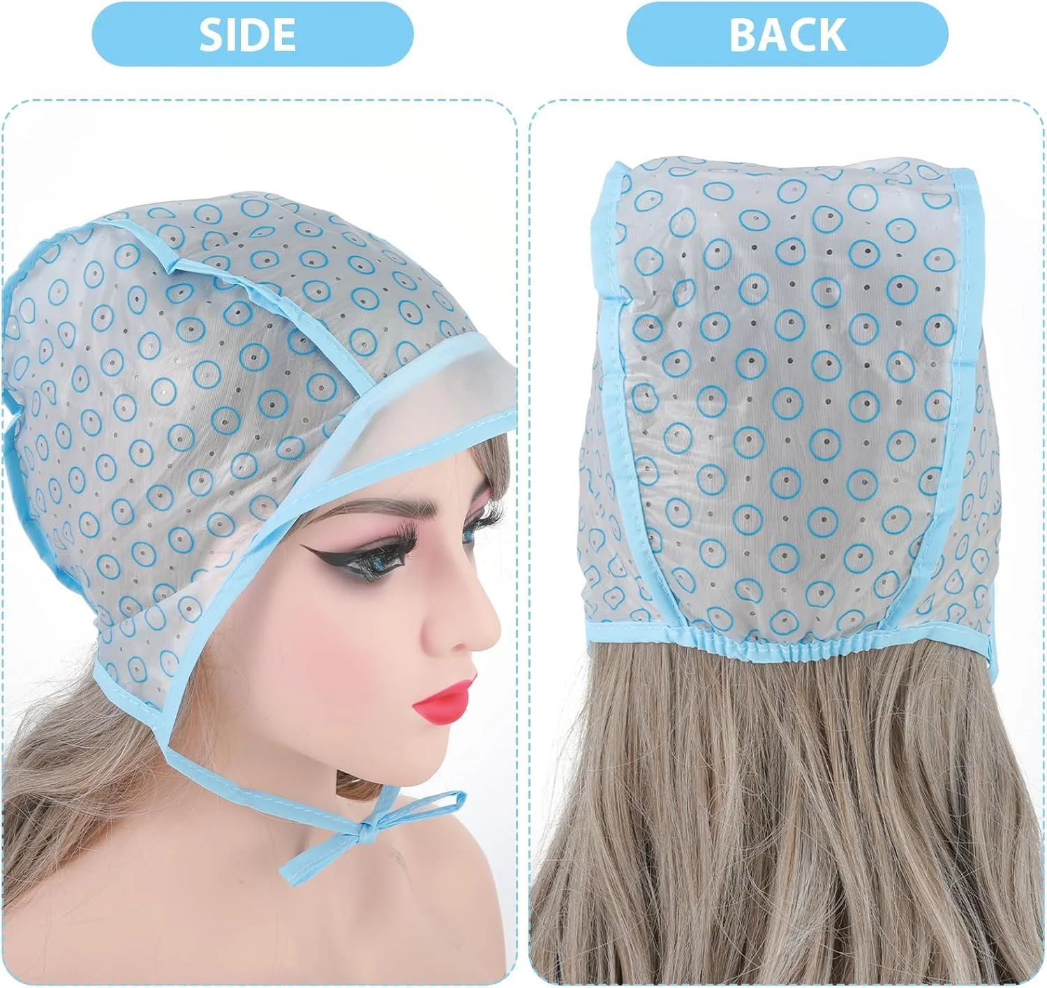 کیت کلاه مش مو APLZGMG شامل 6 عدد کلاه مش مو، کلاه رنگ مو با قلاب های پلاستیکی برای رنگ و هایلایت آسان مو، ابزار آرایشگری رنگ مو کیت کلاه مش مو APLZGMG شامل 6 عدد کلاه مش مو، کلاه رنگ مو با قلاب های پلاستیکی برای رنگ و هایلایت آسان مو، ابزار آرایشگری رنگ مو