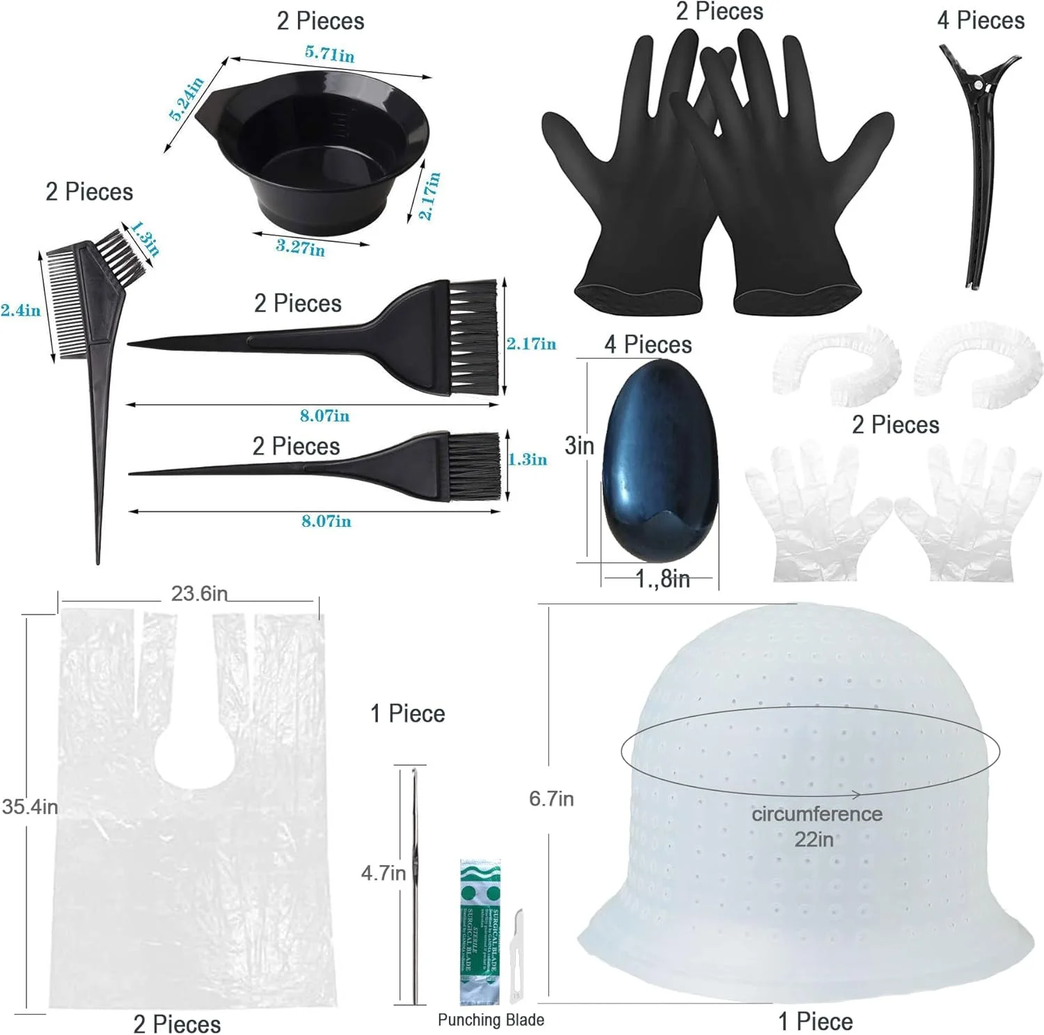 کلاه های مش سیلیکونی GELMAY برای رنگ کردن مو 24 عددی، کلاه های مش قابل استفاده مجدد با قلاب و ست ابزار رنگ و مش مو برای خانم ها و آقایان کلاه های مش سیلیکونی GELMAY برای رنگ کردن مو 24 عددی، کلاه های مش قابل استفاده مجدد با قلاب و ست ابزار رنگ و مش مو برای خانم ها و آقایان