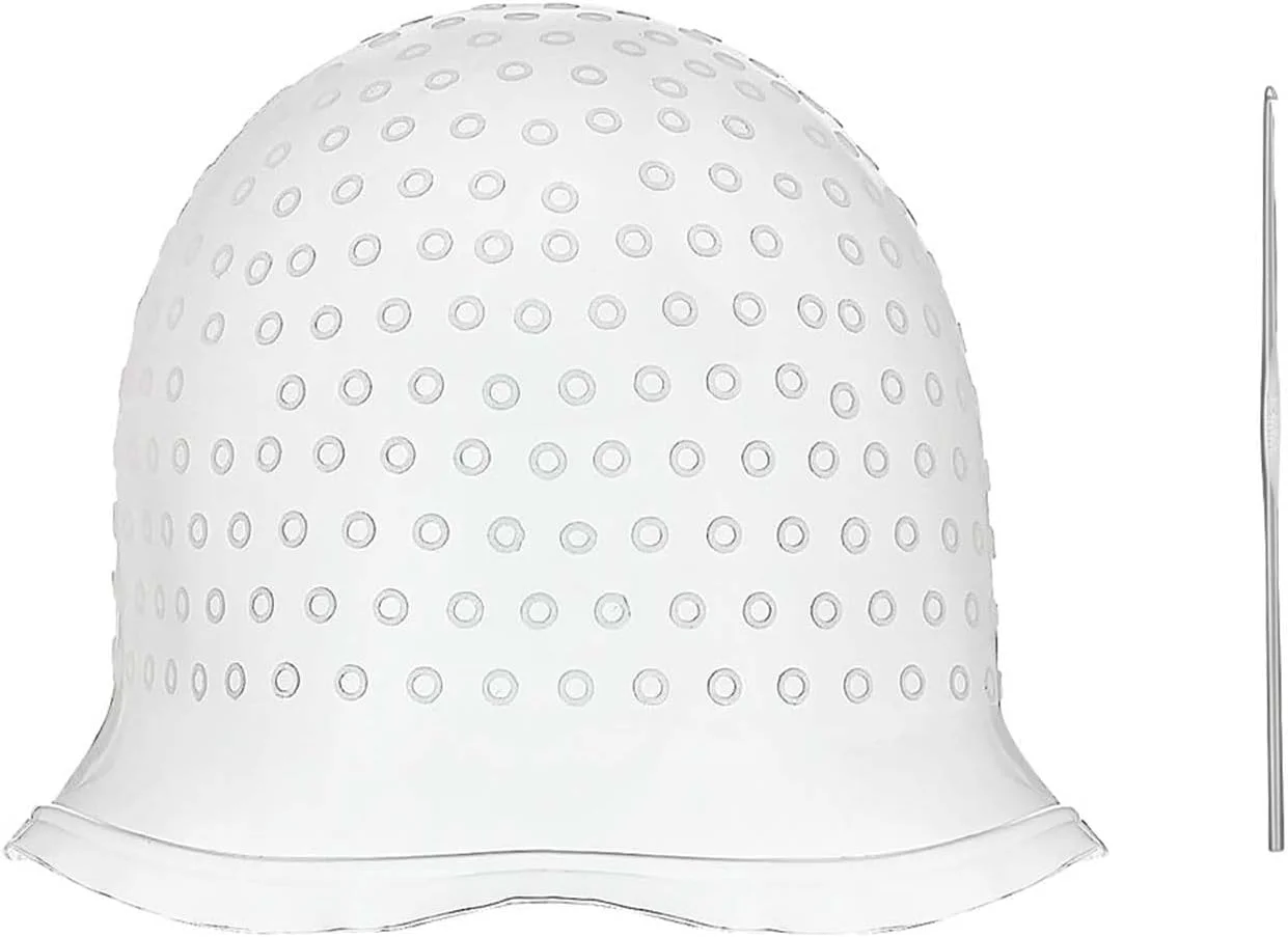 کلاه مش - کلاه مش سیلیکونی حرفه ای ShiningUU با قلاب رنگ مو - سوراخ دار، قابل استفاده مجدد برای رنگ کردن، دکلره و ابزار رنگ آمیزی مو، ابزار آرایشگری سیلیکونی حرفه ای سالن کلاه مش - کلاه مش سیلیکونی حرفه ای ShiningUU با قلاب رنگ مو - سوراخ دار، قابل استفاده مجدد برای رنگ کردن، دکلره و ابزار رنگ آمیزی مو، ابزار آرایشگری سیلیکونی حرفه ای سالن