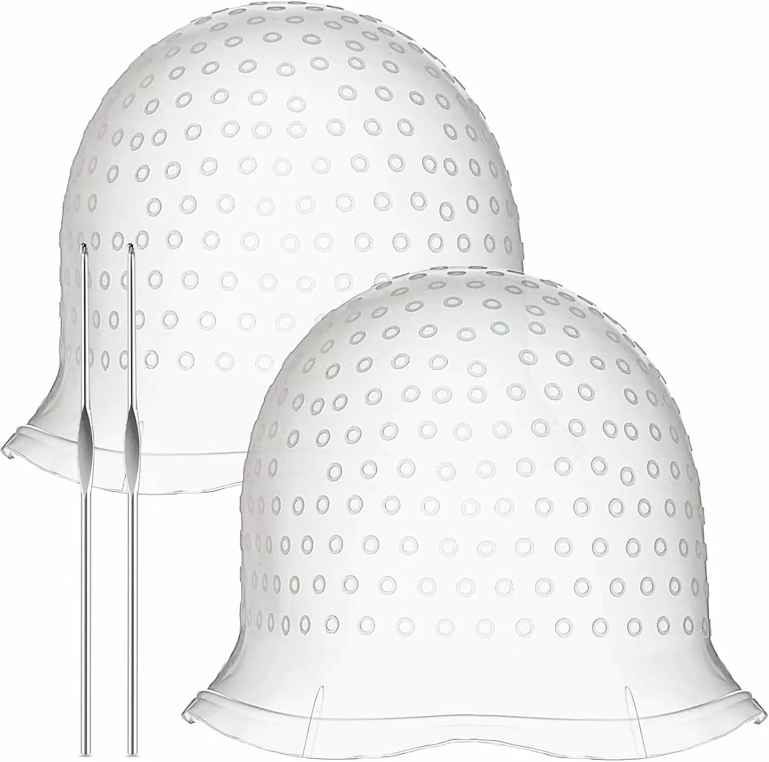 دو عدد کلاه مش با قلاب، کلاه مش سیلیکونی، کلاه رنگ مو سوراخ دار، کلاه هایلایت مو برای رنگ کردن مو، کیت هایلایت مو برای استفاده در خانه و سالن (سفید) دو عدد کلاه مش با قلاب، کلاه مش سیلیکونی، کلاه رنگ مو سوراخ دار، کلاه هایلایت مو برای رنگ کردن مو، کیت هایلایت مو برای استفاده در خانه و سالن (سفید)