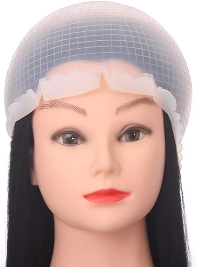 کلاه مش سیلیکونی حرفه ای DIY به همراه قلاب برای ابزارهای آرایشگاهی و کیت مش مو - سفید کلاه مش سیلیکونی حرفه ای DIY به همراه قلاب برای ابزارهای آرایشگاهی و کیت مش مو - سفید