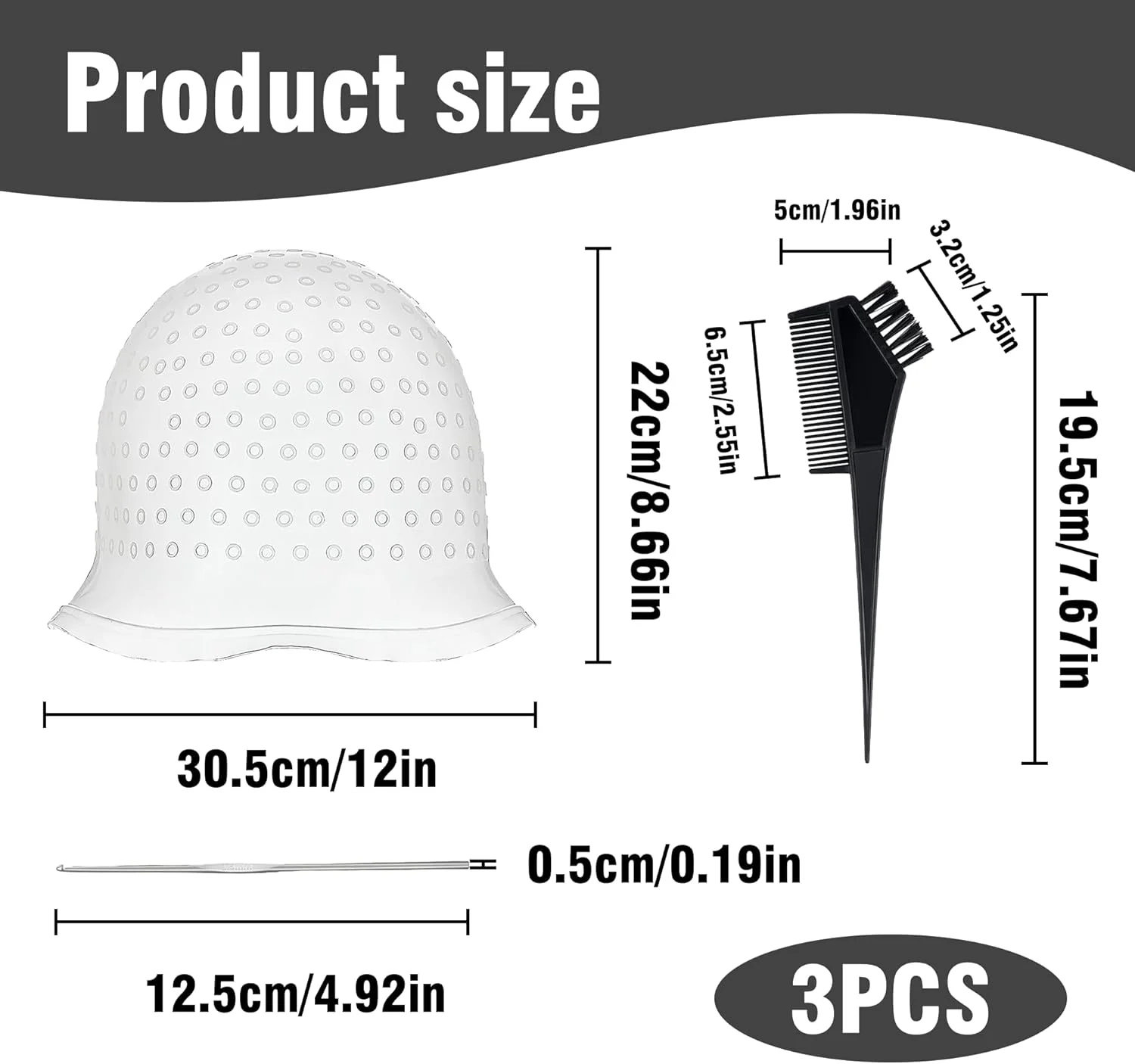 کیت کلاه مش 3 عددی، کلاه مش مو سیلیکونی، کلاه مش قابل استفاده مجدد با قلاب و برس رنگ آمیزی، کیت کلاه مش و قلاب برای رنگ کردن مو، مناسب استفاده در سالن های آرایشی و منزل برای خانم ها و آقایان کیت کلاه مش 3 عددی، کلاه مش مو سیلیکونی، کلاه مش قابل استفاده مجدد با قلاب و برس رنگ آمیزی، کیت کلاه مش و قلاب برای رنگ کردن مو، مناسب استفاده در سالن های آرایشی و منزل برای خانم ها و آقایان