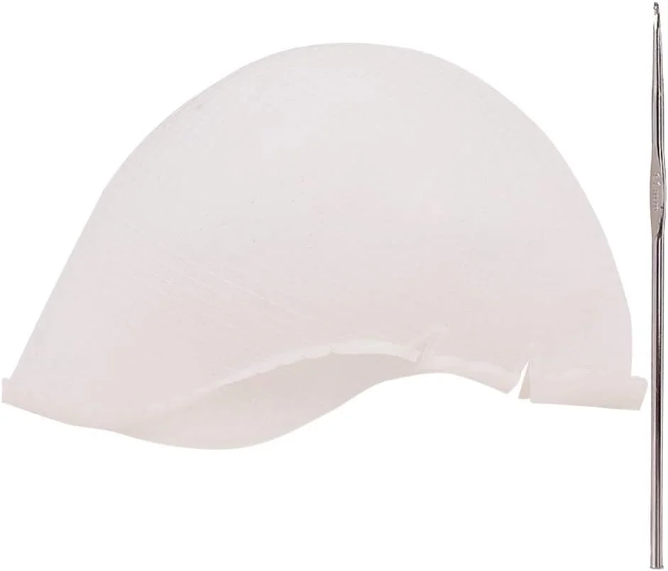 کلاه مش سیلیکونی حرفه ای DIY به همراه قلاب برای ابزارهای آرایشگاهی و کیت مش مو - سفید کلاه مش سیلیکونی حرفه ای DIY به همراه قلاب برای ابزارهای آرایشگاهی و کیت مش مو - سفید