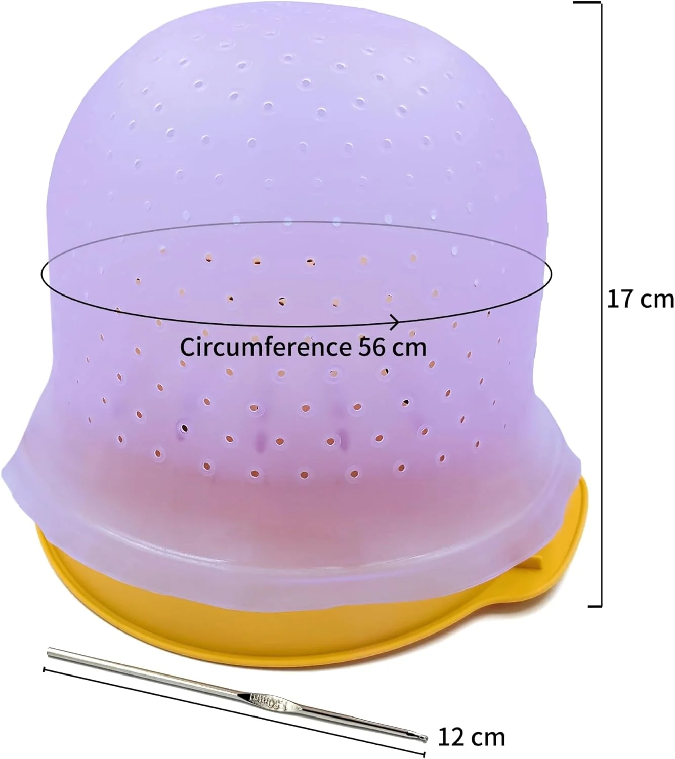 کلاه مش مو سیلیکونی با سوراخهای از پیش پانچ شده به همراه سوزن، کلاه مش حرفهای قابل استفاده مجدد و کیت قلاب، کلاه مش یخی، کلاه مش رنگ مو ابزار آرایشگری سالن مو برای زنان و مردان کلاه مش مو سیلیکونی با سوراخهای از پیش پانچ شده به همراه سوزن، کلاه مش حرفهای قابل استفاده مجدد و کیت قلاب، کلاه مش یخی، کلاه مش رنگ مو ابزار آرایشگری سالن مو برای زنان و مردان