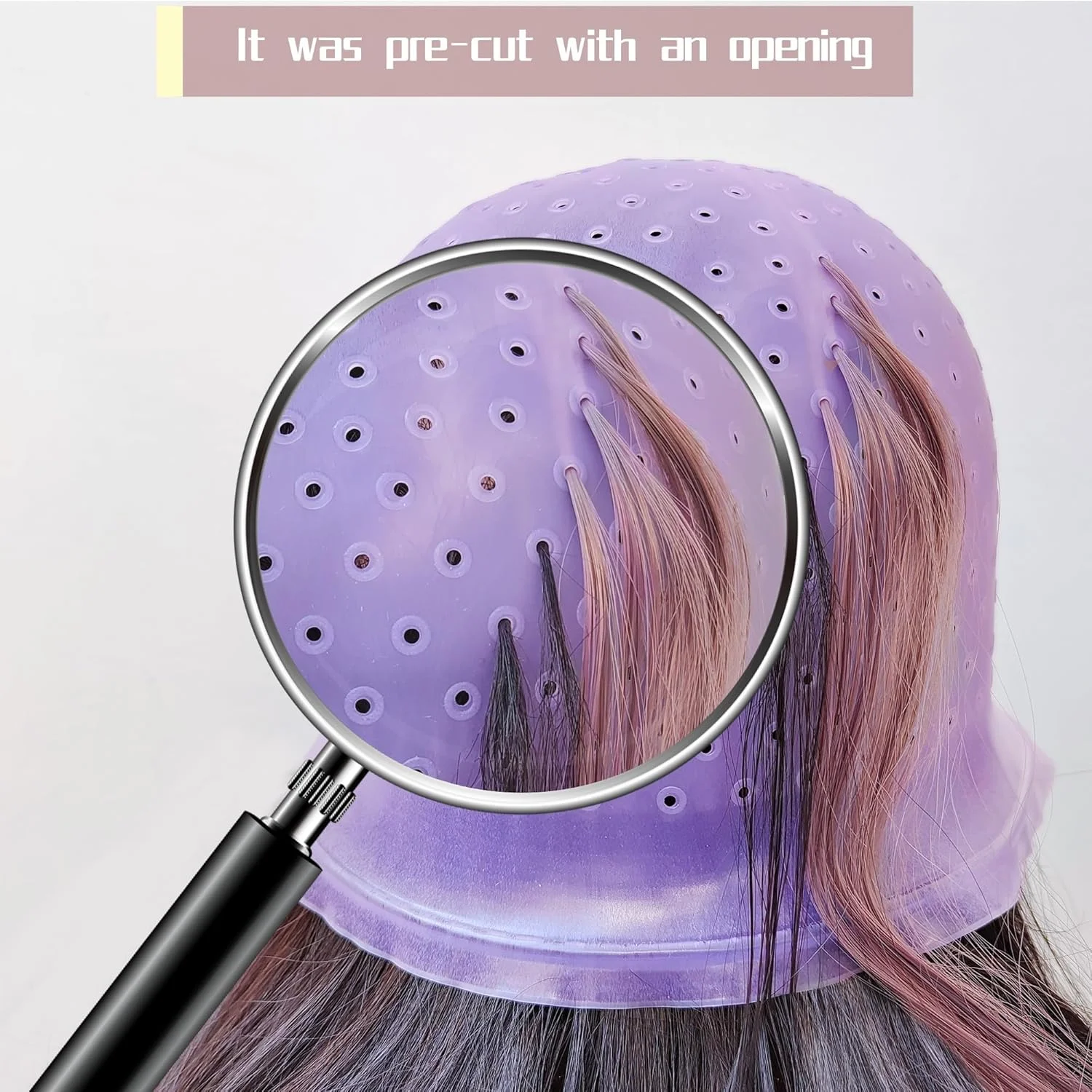 کلاه مش مو سیلیکونی با سوراخهای از پیش پانچ شده به همراه سوزن، کلاه مش حرفهای قابل استفاده مجدد و کیت قلاب، کلاه مش یخی، کلاه مش رنگ مو ابزار آرایشگری سالن مو برای زنان و مردان کلاه مش مو سیلیکونی با سوراخهای از پیش پانچ شده به همراه سوزن، کلاه مش حرفهای قابل استفاده مجدد و کیت قلاب، کلاه مش یخی، کلاه مش رنگ مو ابزار آرایشگری سالن مو برای زنان و مردان