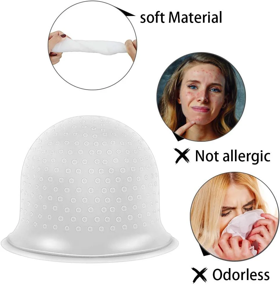 کلاه رنگ مو سیلیکونی، کلاه هایلایت مو، کلاه رنگ مو قابل استفاده مجدد، کلاه رنگ آمیزی با قلاب، برای رنگ کردن مو در خانه یا سالن برای زنان و دختران کلاه رنگ مو سیلیکونی، کلاه هایلایت مو، کلاه رنگ مو قابل استفاده مجدد، کلاه رنگ آمیزی با قلاب، برای رنگ کردن مو در خانه یا سالن برای زنان و دختران