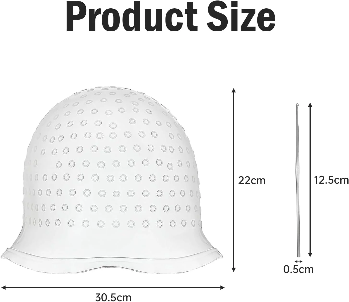 کلاه اکستنشن مو برای رنگ کردن هایلایت به همراه سوزن مخصوص بالیاژ و ایجاد هایلایت های بلوند