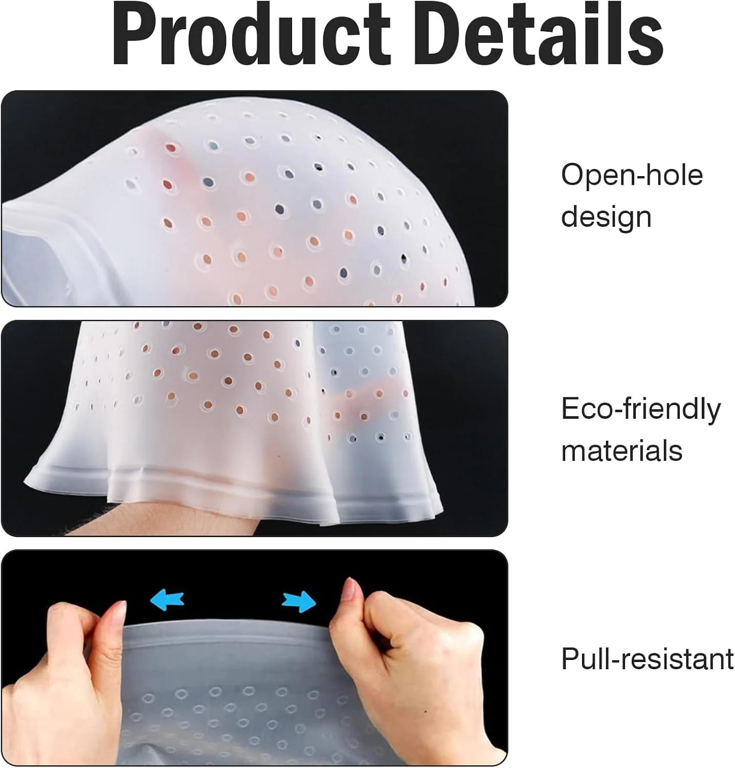 کلاه اکستنشن مو برای رنگ کردن هایلایت به همراه سوزن مخصوص بالیاژ و ایجاد هایلایت های بلوند