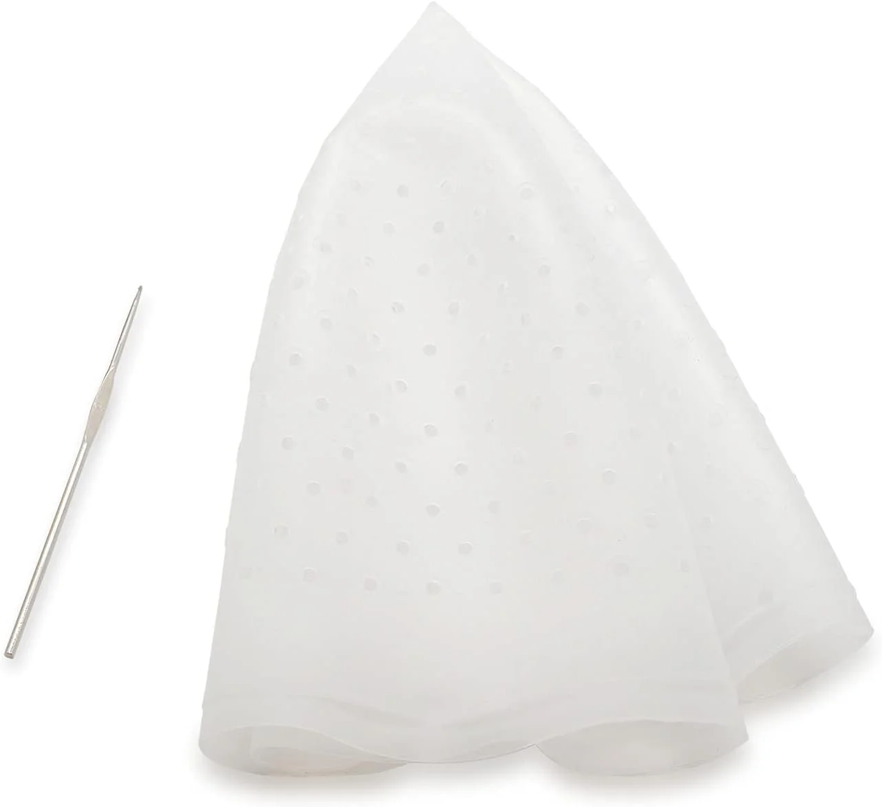 کلاه مش مو سوراخ دار لوساریا با کیت قلاب، کلاه رنگ سیلیکونی، کلاه فراستینگ، کلاه هایلایت DIY در خانه، آرایشگاه، کلاه هایلایت قابل استفاده مجدد، از قبل پانچ شده 3 عدد (سفید)