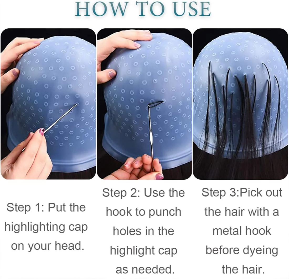 ست کلاه هایلایت SCJJZ، فویل هایلایت، پودر دکلره، ست هایلایت، کلاه هایلایت سیلیکونی، هایلایتر روغن پخت، سالن رنگ مو با ست ابزار کلاه رنگ مو ست کلاه هایلایت SCJJZ، فویل هایلایت، پودر دکلره، ست هایلایت، کلاه هایلایت سیلیکونی، هایلایتر روغن پخت، سالن رنگ مو با ست ابزار کلاه رنگ مو