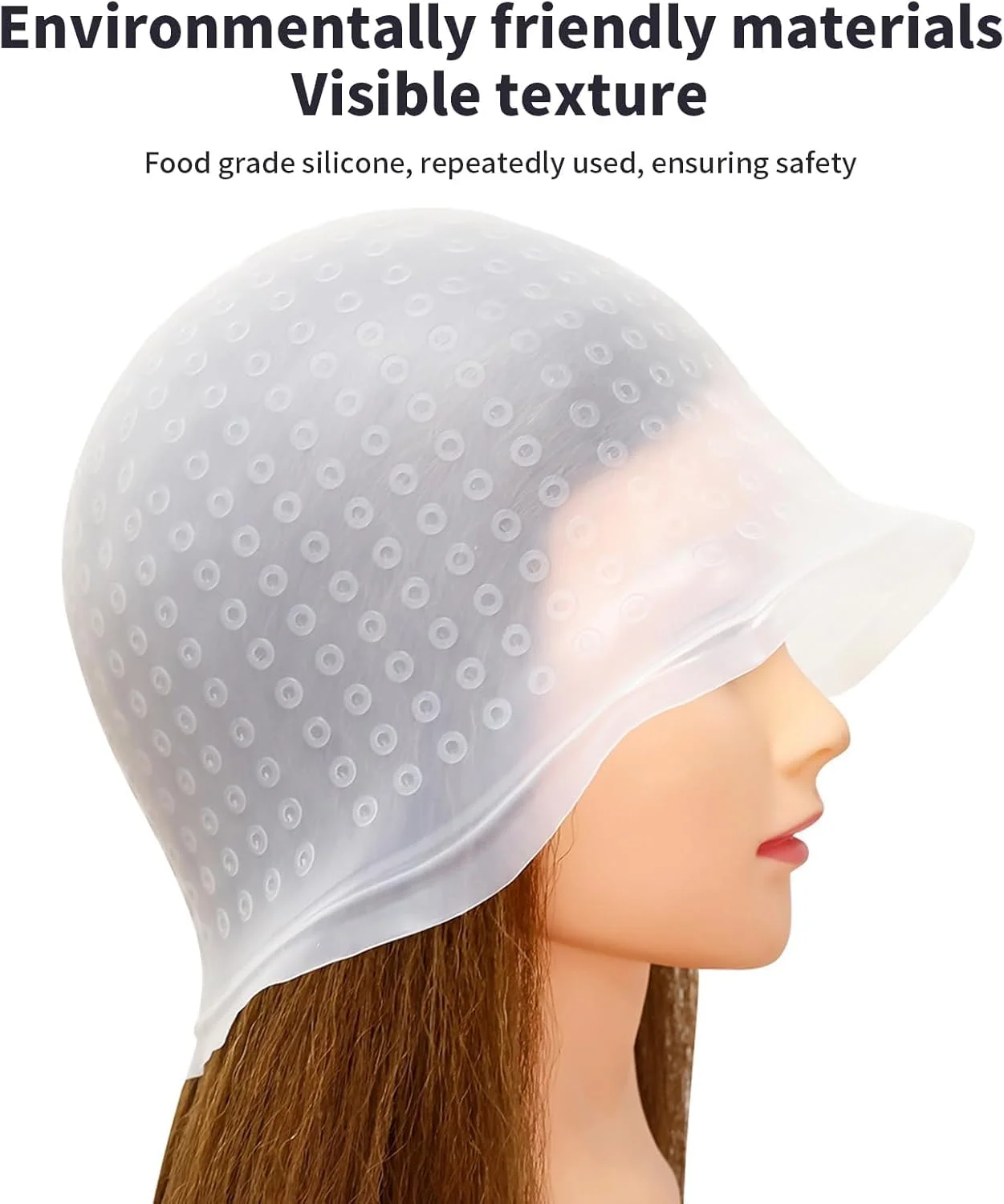 کلاه مش مو CLKE با قلاب، ست حرفه ای مش مو با سوزن، کلاه و برس، ابزار رنگ و مش مو برای زنان و مردان، قابل استفاده مجدد (سفید) کلاه مش مو CLKE با قلاب، ست حرفه ای مش مو با سوزن، کلاه و برس، ابزار رنگ و مش مو برای زنان و مردان، قابل استفاده مجدد (سفید)