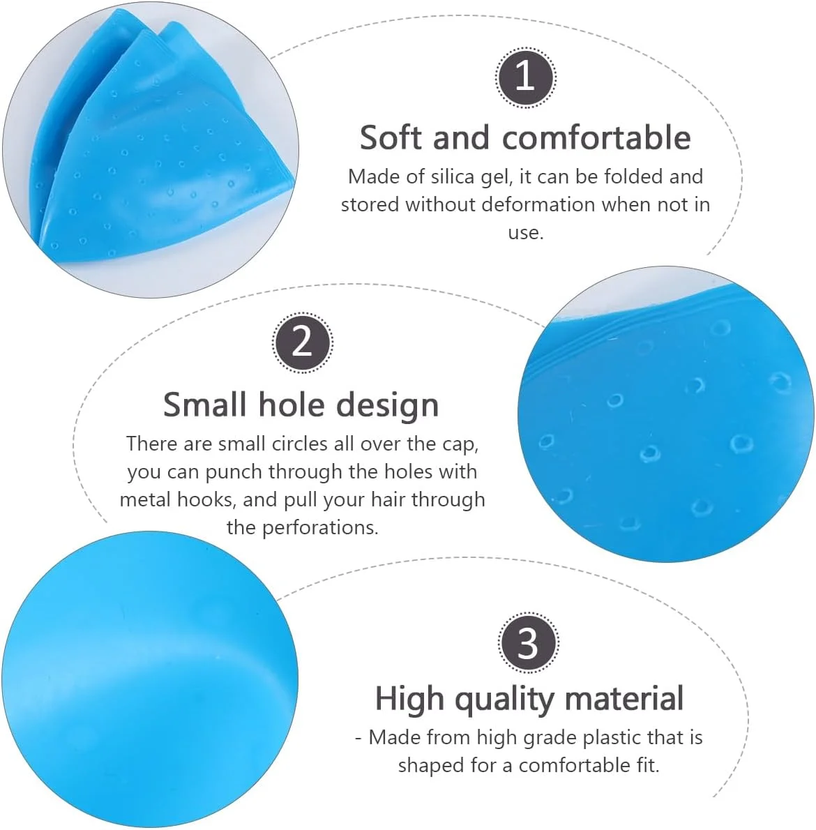 ابزار حالت دهی مو Uonlytech با کلاهک سیلیکونی رنگ مو و قلاب، کلاهک رنگ مو، کلاهک هایلایت مو، کلاهک اسکراب پزشکی، کلاهک پردازش مو ابزار حالت دهی مو Uonlytech با کلاهک سیلیکونی رنگ مو و قلاب، کلاهک رنگ مو، کلاهک هایلایت مو، کلاهک اسکراب پزشکی، کلاهک پردازش مو