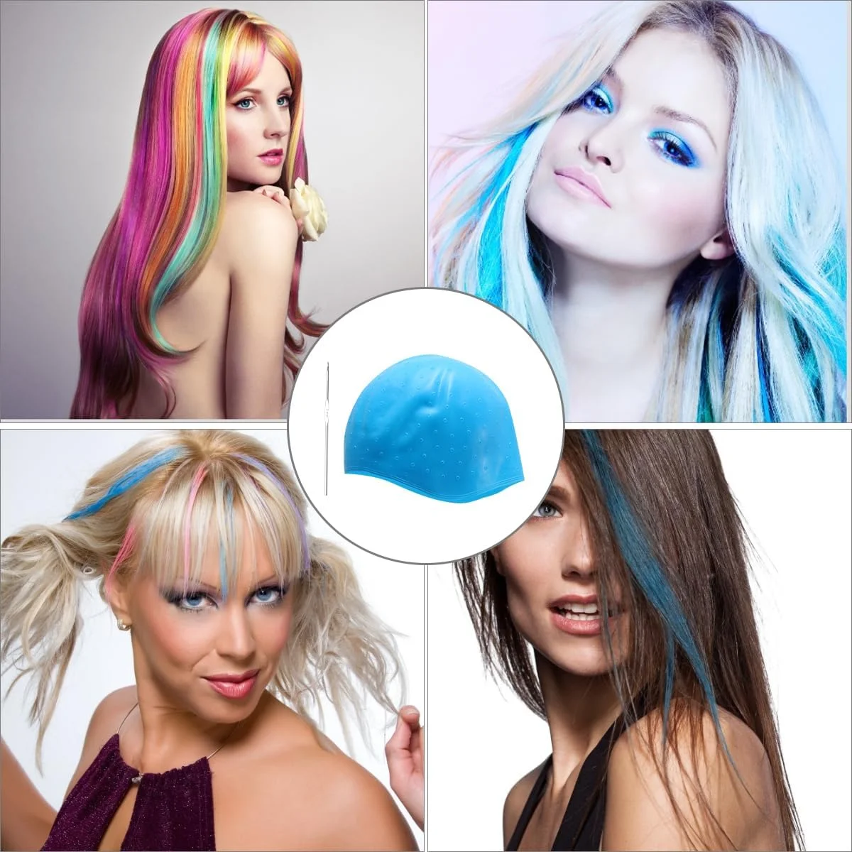 ابزار حالت دهی مو Uonlytech با کلاهک سیلیکونی رنگ مو و قلاب، کلاهک رنگ مو، کلاهک هایلایت مو، کلاهک اسکراب پزشکی، کلاهک پردازش مو ابزار حالت دهی مو Uonlytech با کلاهک سیلیکونی رنگ مو و قلاب، کلاهک رنگ مو، کلاهک هایلایت مو، کلاهک اسکراب پزشکی، کلاهک پردازش مو