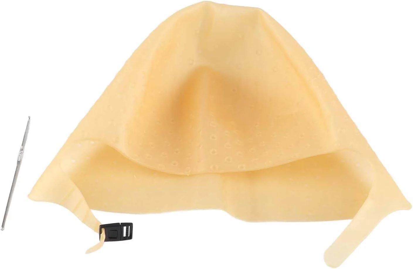 کلاه رنگ مو و هایلایت با طراحی بند قابل تنظیم، کلاه مش، ابزار کلاه رنگ موی سیلیکونی قابل استفاده مجدد برای سالن زیبایی (طلایی) کلاه رنگ مو و هایلایت با طراحی بند قابل تنظیم، کلاه مش، ابزار کلاه رنگ موی سیلیکونی قابل استفاده مجدد برای سالن زیبایی (طلایی)