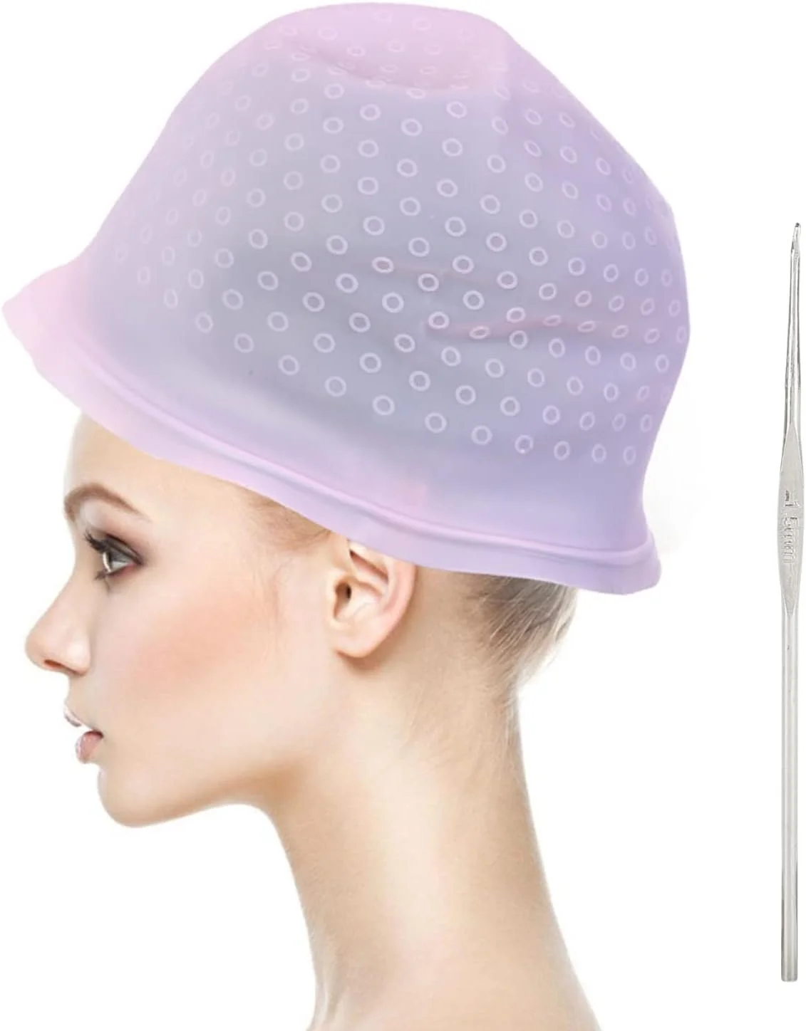 کلاه مش حرفه ای قابل استفاده مجدد با قلاب، کلاه رنگ مو سیلیکونی، ابزار آرایشگری سالن کلاه مش حرفه ای قابل استفاده مجدد با قلاب، کلاه رنگ مو سیلیکونی، ابزار آرایشگری سالن