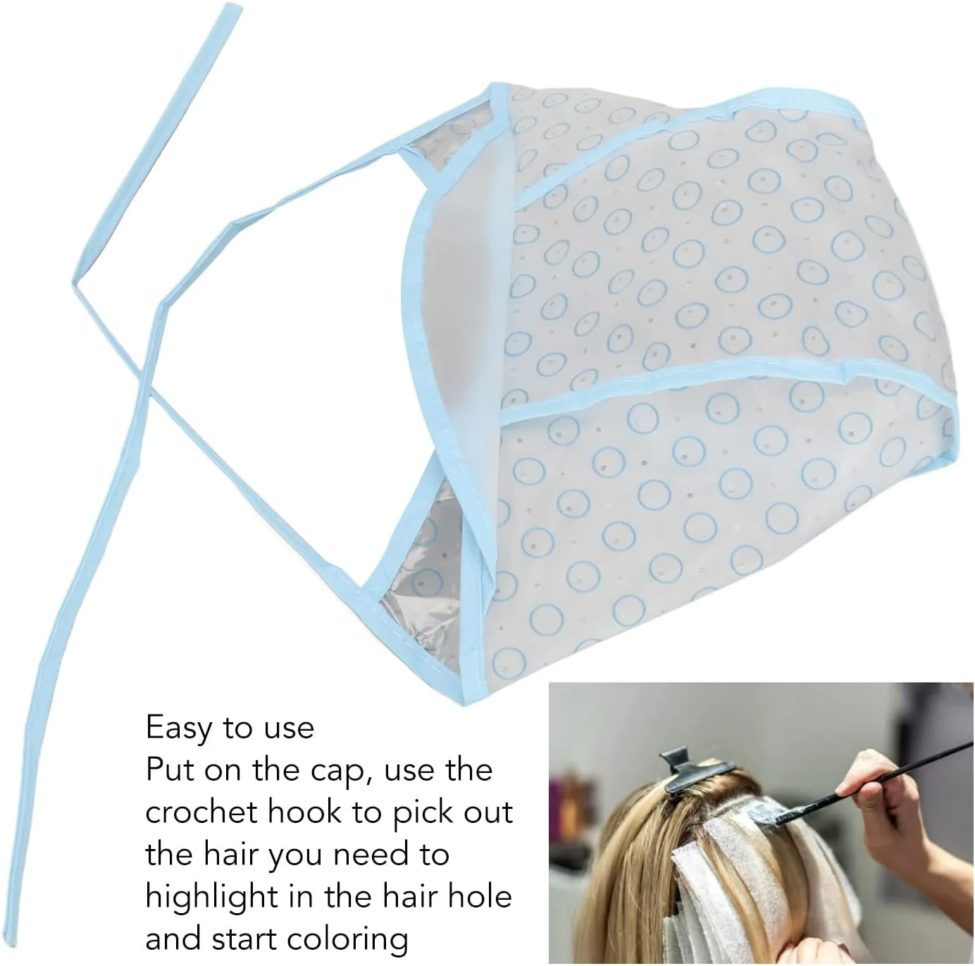 کلاه مش یکبار مصرف مو، مناسب و راحت با لایه بیرونی EVA، کلاه رنگ مو سالن کلاه مش یکبار مصرف مو، مناسب و راحت با لایه بیرونی EVA، کلاه رنگ مو سالن