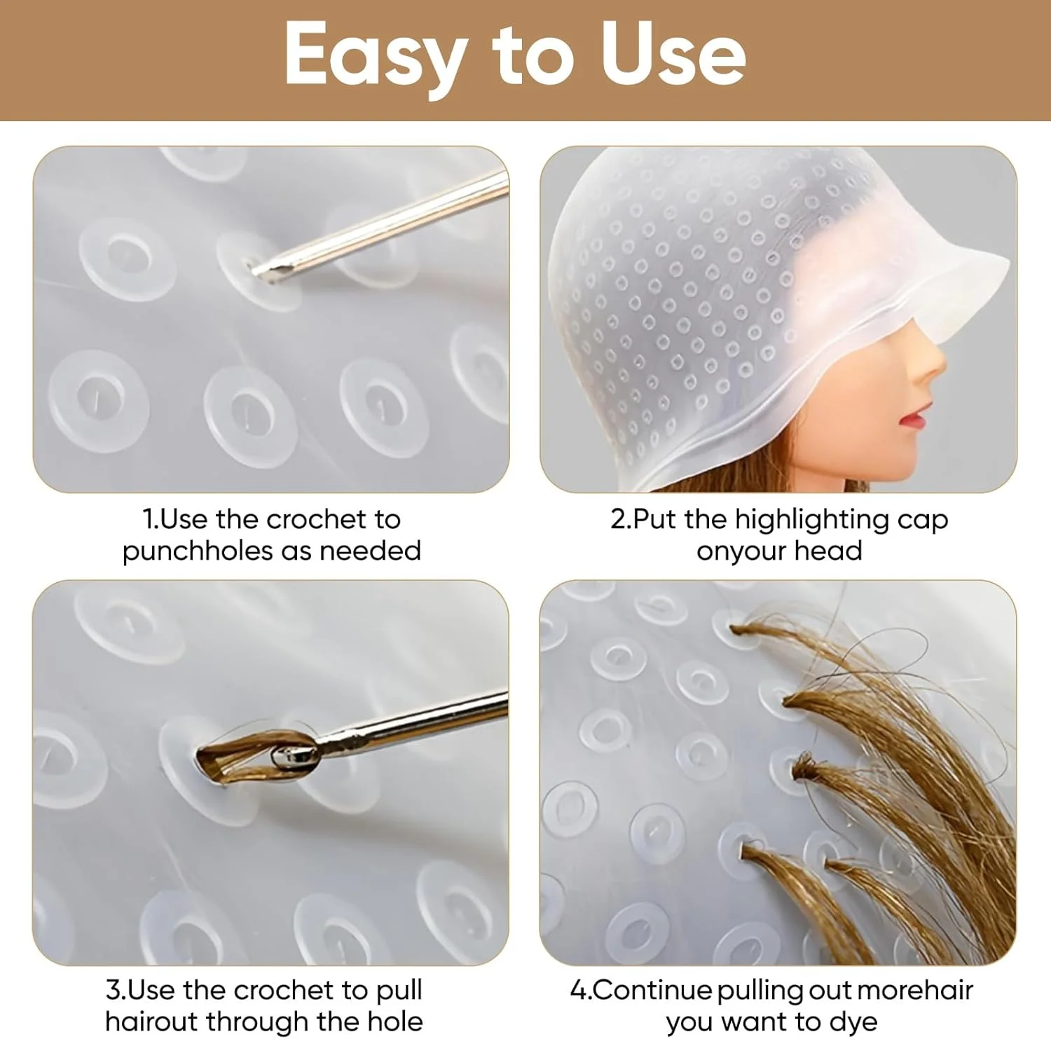 کلاه مش مو: کلاه مش با سوزن قلاب بافی و برس رنگ مو - کلاه مش یخی قابل استفاده مجدد - آرایشگری سیلیکونی حرفه ای سالن برای زنان و مردان کلاه مش مو: کلاه مش با سوزن قلاب بافی و برس رنگ مو - کلاه مش یخی قابل استفاده مجدد - آرایشگری سیلیکونی حرفه ای سالن برای زنان و مردان