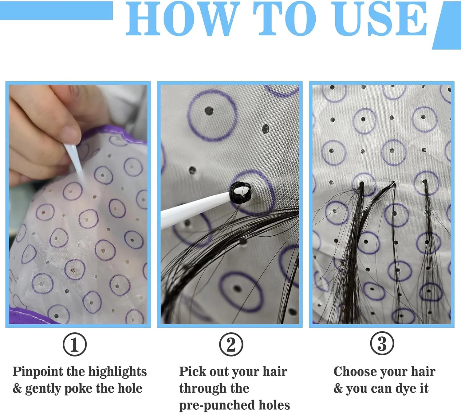 کلاه مش مو، کلاه مش با قلاب برای رنگ کردن مو در سالن کلاه مش مو، کلاه مش با قلاب برای رنگ کردن مو در سالن