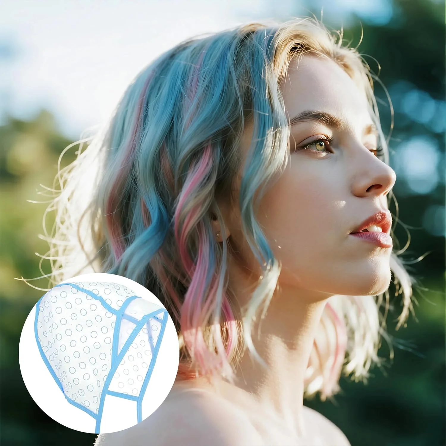 کلاه مش مو، کلاه مش با قلاب برای رنگ کردن مو در سالن کلاه مش مو، کلاه مش با قلاب برای رنگ کردن مو در سالن