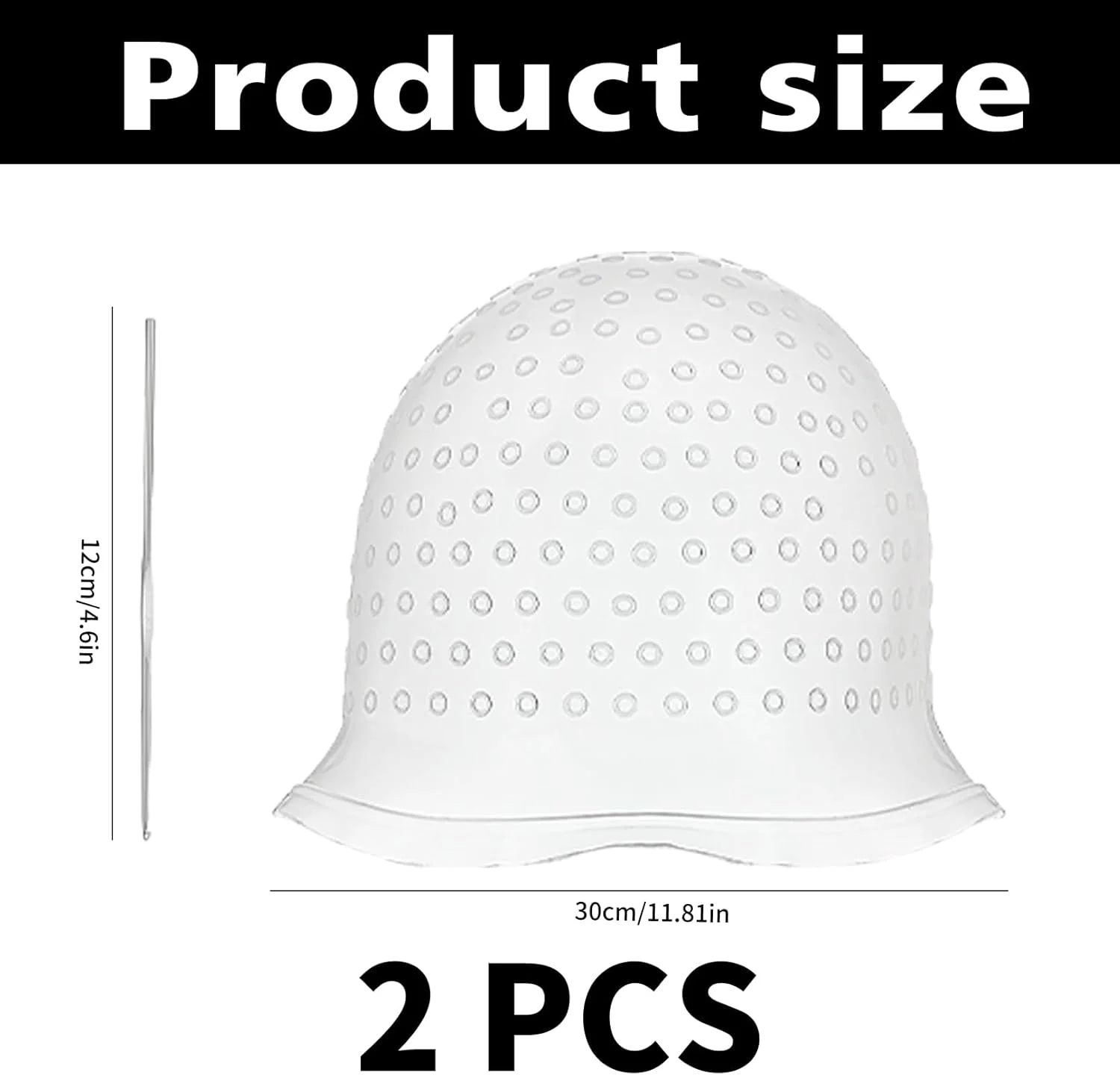 بسته 2 عددی کلاه مش، کلاه مش سیلیکونی، رنگ مش، کلاه مش سوراخ دار برای زنان و دختران