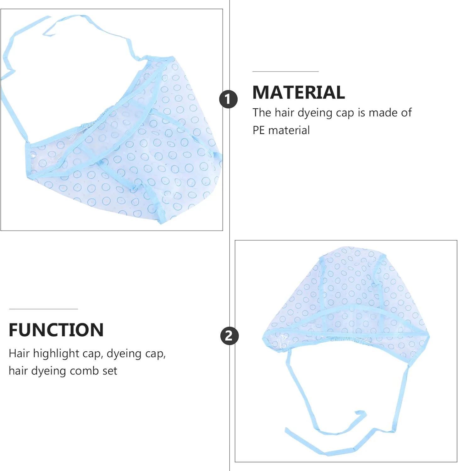 لوروز، کیت کلاه مش مو 30 عددی، کلاه رنگ مو برای هایلایت با قلاب پلاستیکی مناسب برای استفاده در خانه و سالن (آبی) لوروز، کیت کلاه مش مو 30 عددی، کلاه رنگ مو برای هایلایت با قلاب پلاستیکی مناسب برای استفاده در خانه و سالن (آبی)