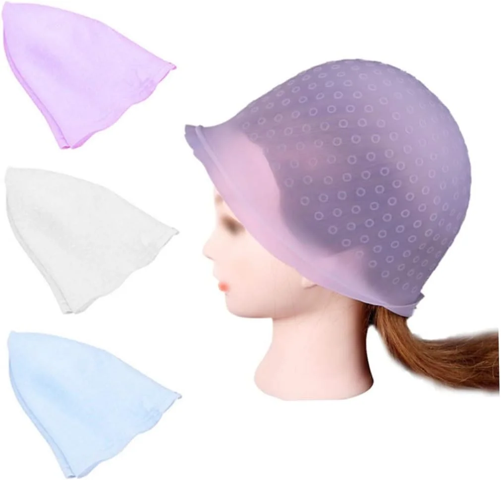 کلاه رنگ مو سیلیکونی قابل استفاده مجدد با قلاب فلزی، ابزار آرایشگاهی رنگ مو (آبی)، کلاه رنگ مو کلاه رنگ مو سیلیکونی قابل استفاده مجدد با قلاب فلزی، ابزار آرایشگاهی رنگ مو (آبی)، کلاه رنگ مو