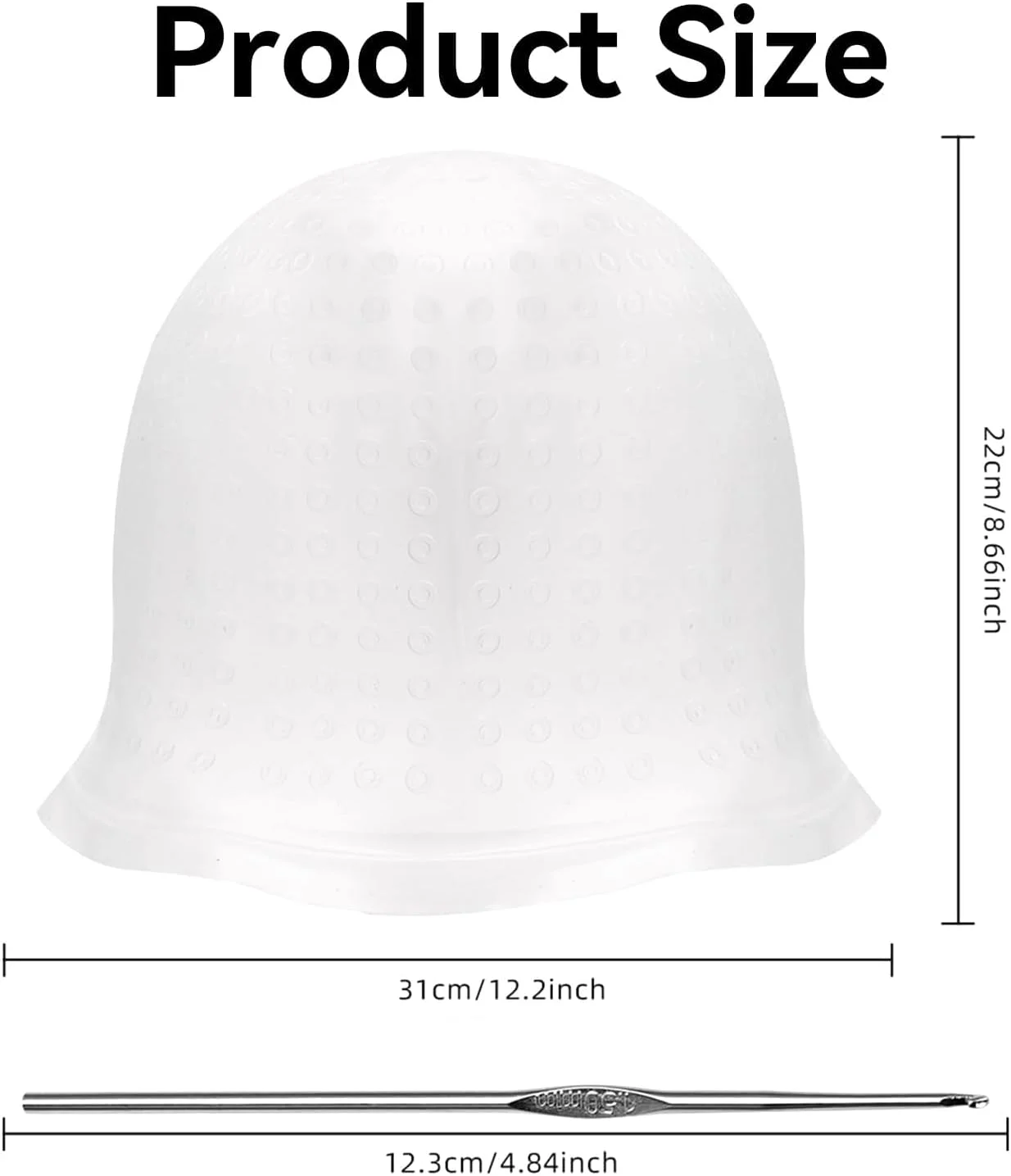 کیت هایلایت مو، کلاه رنگ مو سیلیکونی نرم با قلاب استیل، ابزار رنگ آمیزی مو برای زنان، مردان، دختران و پسران، نیمه شفاف و حرفه ای کیت هایلایت مو، کلاه رنگ مو سیلیکونی نرم با قلاب استیل، ابزار رنگ آمیزی مو برای زنان، مردان، دختران و پسران، نیمه شفاف و حرفه ای