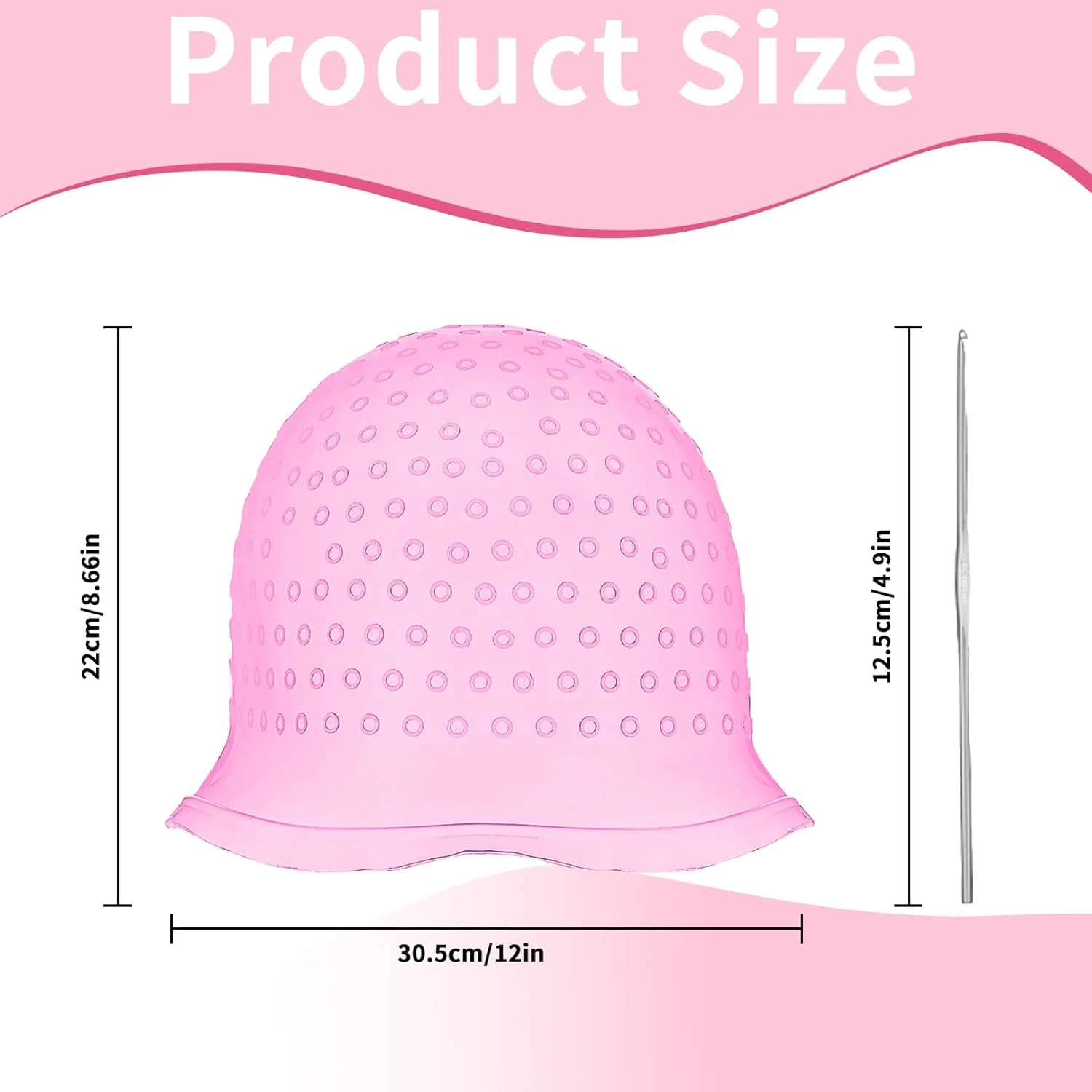 بسته 2 عددی کلاه مش، کلاه مش سوراخ دار به همراه سوزن مش برای رنگ کردن حرفه ای مو در سالن و منزل بسته 2 عددی کلاه مش، کلاه مش سوراخ دار به همراه سوزن مش برای رنگ کردن حرفه ای مو در سالن و منزل