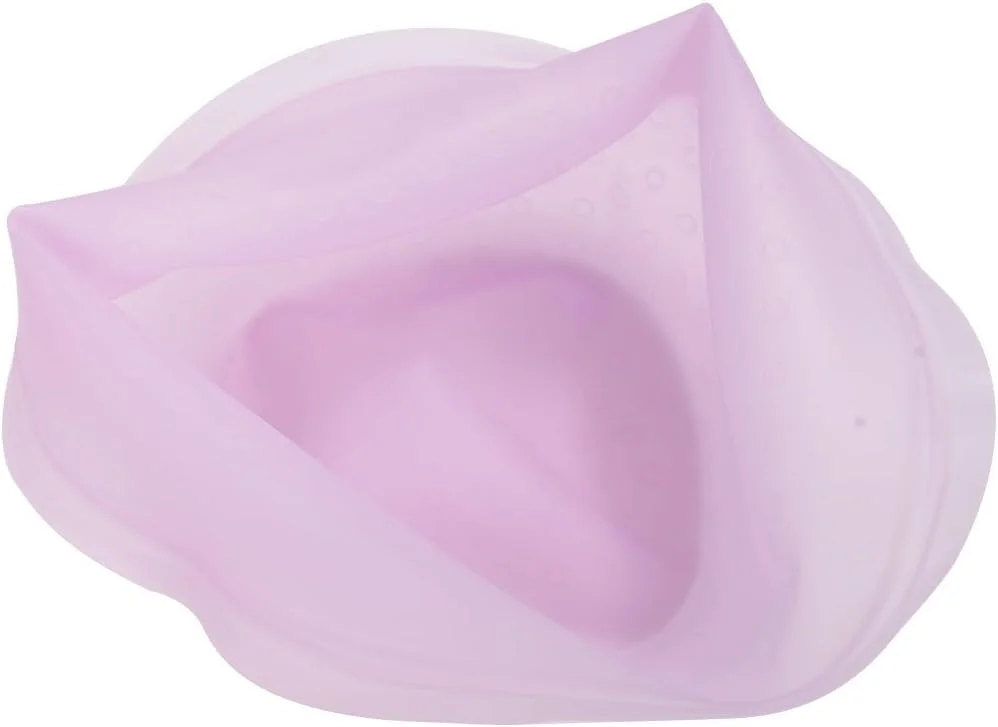 کلاه رنگ مو سیلیکونی حرفه ای سالن، قابل استفاده مجدد، برای هایلایت و رنگ کردن مو، بنفش