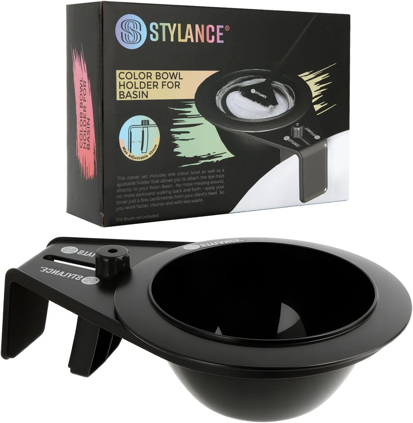نگهدارنده کاسه رنگ مو برای سینک - کاسه های رنگ مو برای آرایشگر، چسبندگی به سینک یا ایستگاه شامپو برای سهولت در رنگ کردن - مشکی نگهدارنده کاسه رنگ مو برای سینک - کاسه های رنگ مو برای آرایشگر، چسبندگی به سینک یا ایستگاه شامپو برای سهولت در رنگ کردن - مشکی