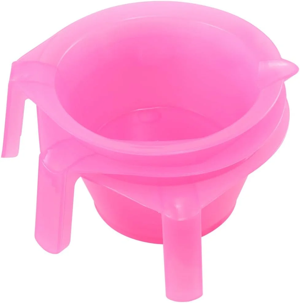 کاسه مخلوط رنگ مو کالری، 3 عدد کاسه رنگ مو پلاستیکی با دسته، ابزار مخلوط کردن رنگ مو برای آرایشگاه، صورتی کاسه مخلوط رنگ مو کالری، 3 عدد کاسه رنگ مو پلاستیکی با دسته، ابزار مخلوط کردن رنگ مو برای آرایشگاه، صورتی