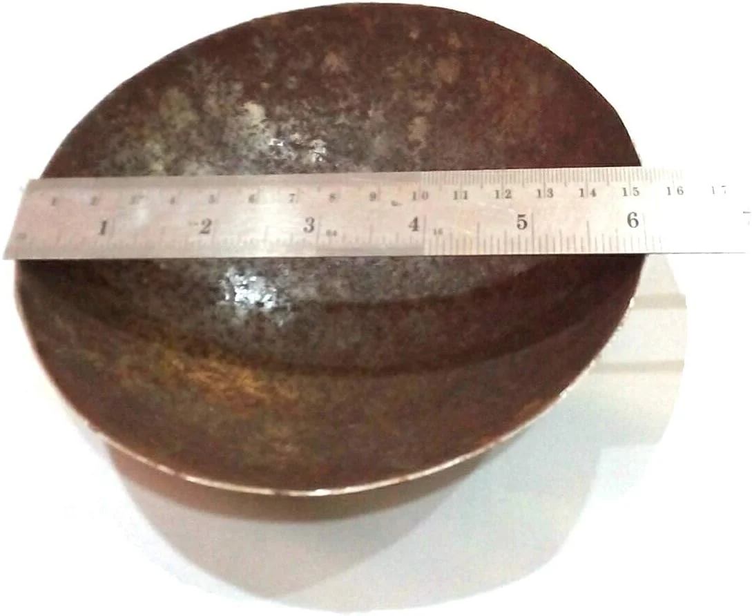 کاسه رنگ مو، حنا و مهندی از جنس آهن خالص و پرداخت نشده (سایز متوسط)، ۱ لیتر