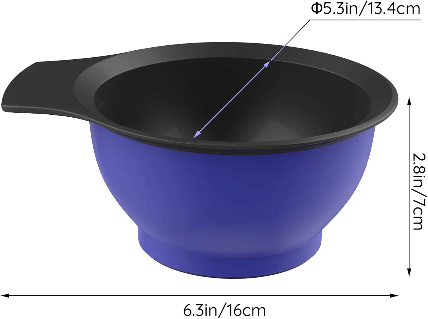کاسه مخلوط رنگ مو حرفه ای سالنی برای آرایشگاه ها، کاسه پلاستیکی رنگ مو DIY برای موی آمبره، فنجان رنگ مو محکم برای موهای بلند، موهای کوتاه و موهای معمولی - آبی رویال کاسه مخلوط رنگ مو حرفه ای سالنی برای آرایشگاه ها، کاسه پلاستیکی رنگ مو DIY برای موی آمبره، فنجان رنگ مو محکم برای موهای بلند، موهای کوتاه و موهای معمولی - آبی رویال