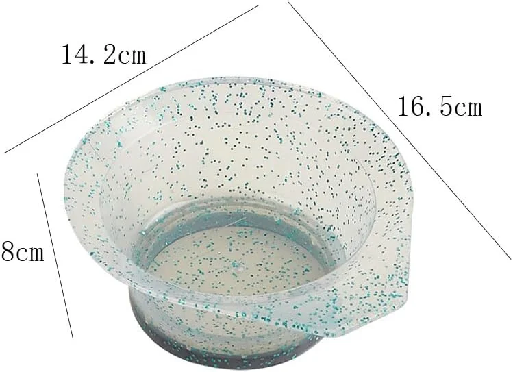 lasenersm 3 عدد کاسه رنگ مو کاسه اکلیلی رنگ مو کاسه مخلوط رنگ مو پلاستیکی کاسه گرد برای استفاده در خانه و سالن، چند رنگ