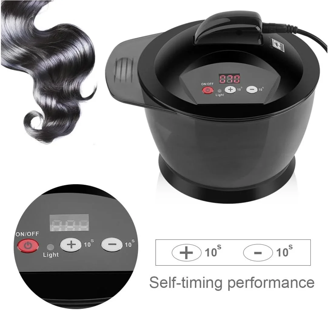 میکسر برقی کرم مو کاسه مخلوط کن اتوماتیک با نمایشگر LCD و USB برای رنگ مو