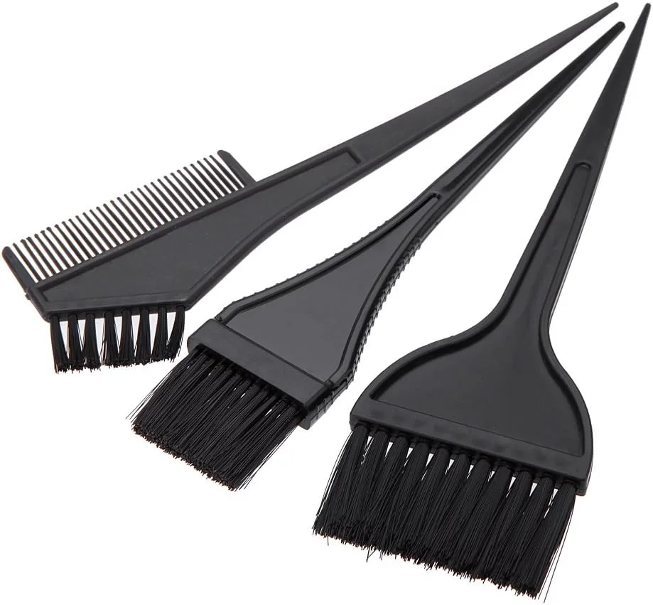 ست ابزار رنگ مو شامل کاسه و برس رنگ مو، مناسب برای آرایشگاه