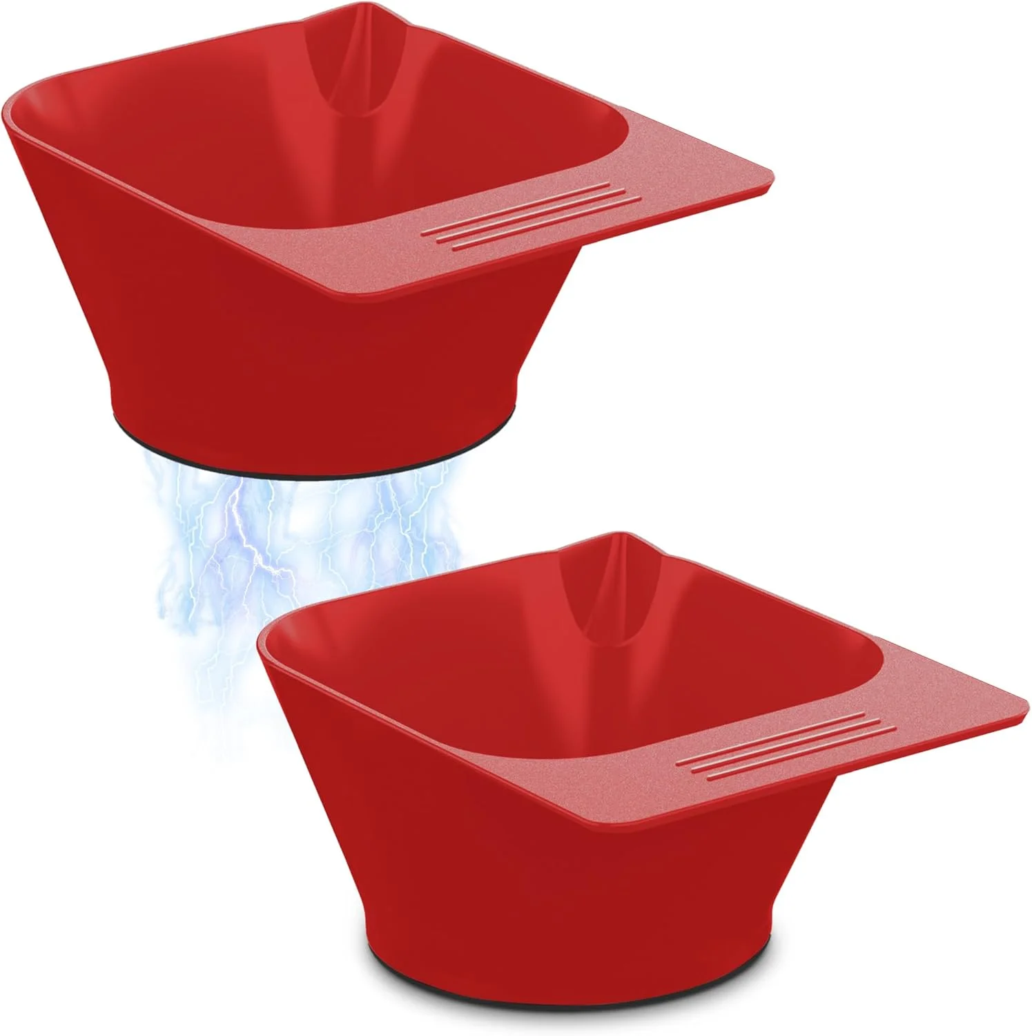 کاسه های مخلوط رنگ مو تاسالون، قرمز