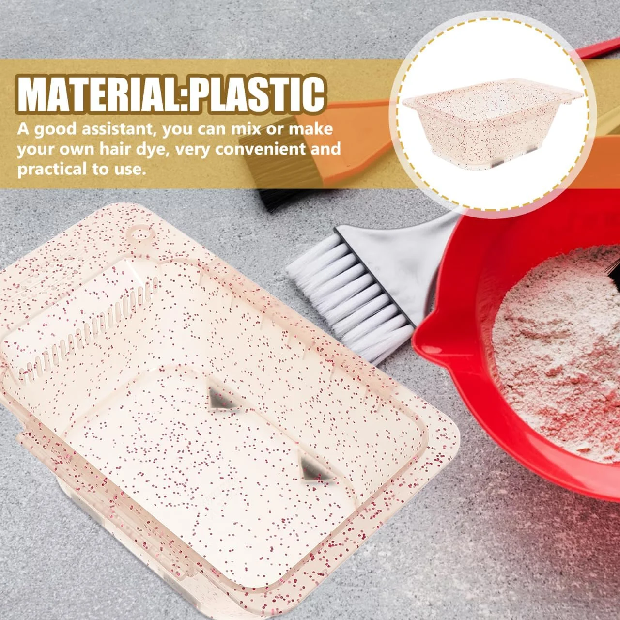 کاسه مخلوط رنگ مو FOMIYES برای استفاده آسان رنگ مو در خانه و سالن