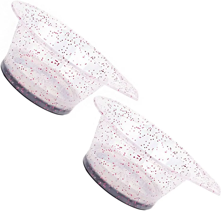 lasenersm دو عدد کاسه رنگ مو کاسه براق رنگ مو کاسه مخلوط کردن رنگ مو پلاستیکی کاسه گرد برای رنگ کردن مو ابزار رنگ آمیزی مو برای سالن منزل، قرمز