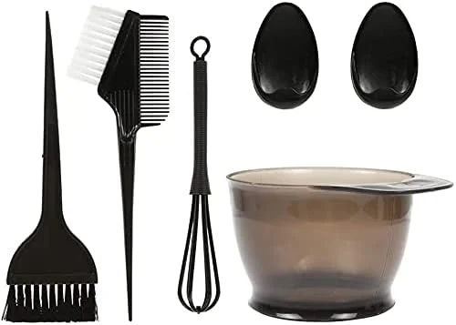 مجموعه 5 تکه برس و کاسه رنگ مو ELECDON به همراه کلاه گوش و همزن رنگ مجموعه 5 تکه برس و کاسه رنگ مو ELECDON به همراه کلاه گوش و همزن رنگ