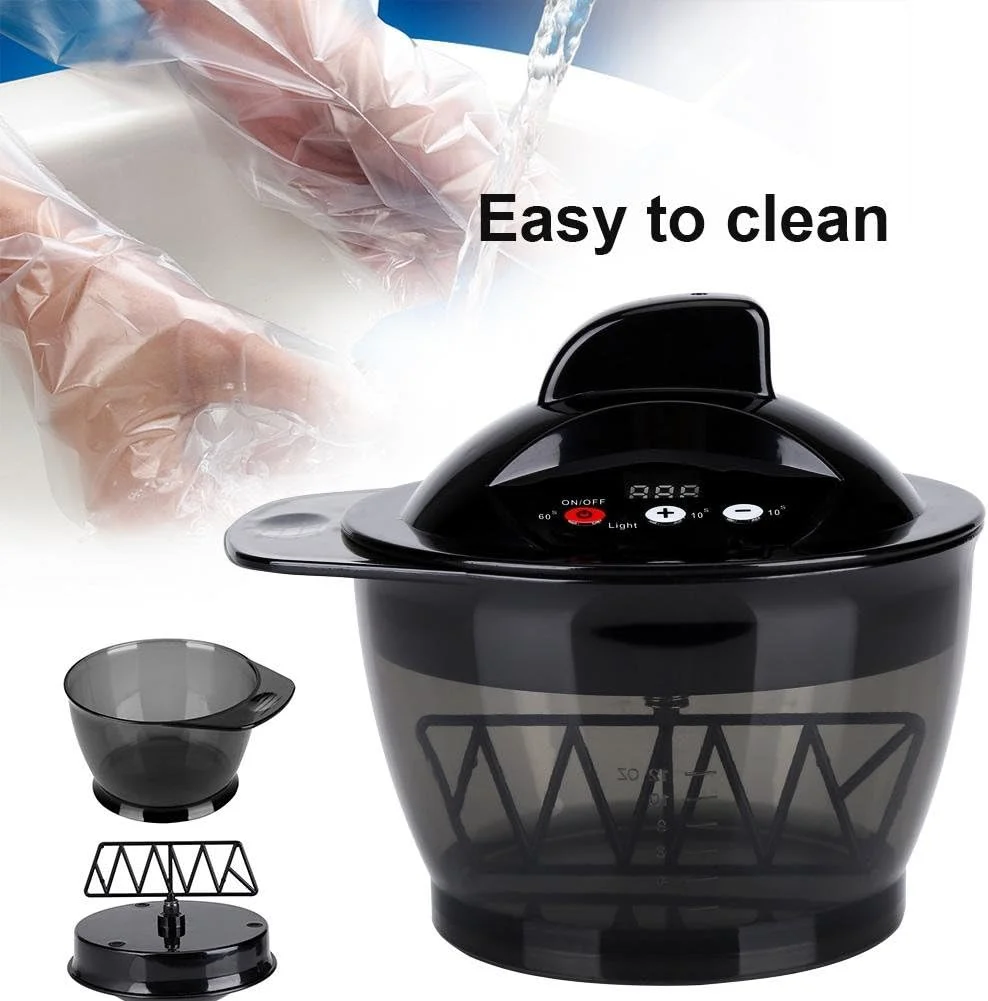 کاسه مخلوط رنگ مو، 320 میلی لیتر، میکسر برقی و اتوماتیک رنگ مو، مناسب استفاده در آرایشگاه، منزل و ابزارهای DIY، قابل شارژ از طریق USB