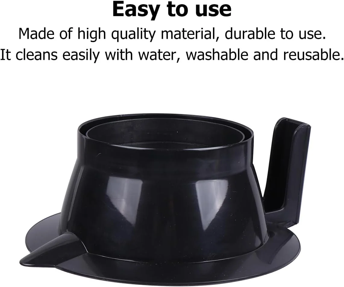 Beaupretty 4 عدد کاسه رنگ مو، کاسه های مخلوط رنگ مو برای رنگ کردن مو (مشکی)