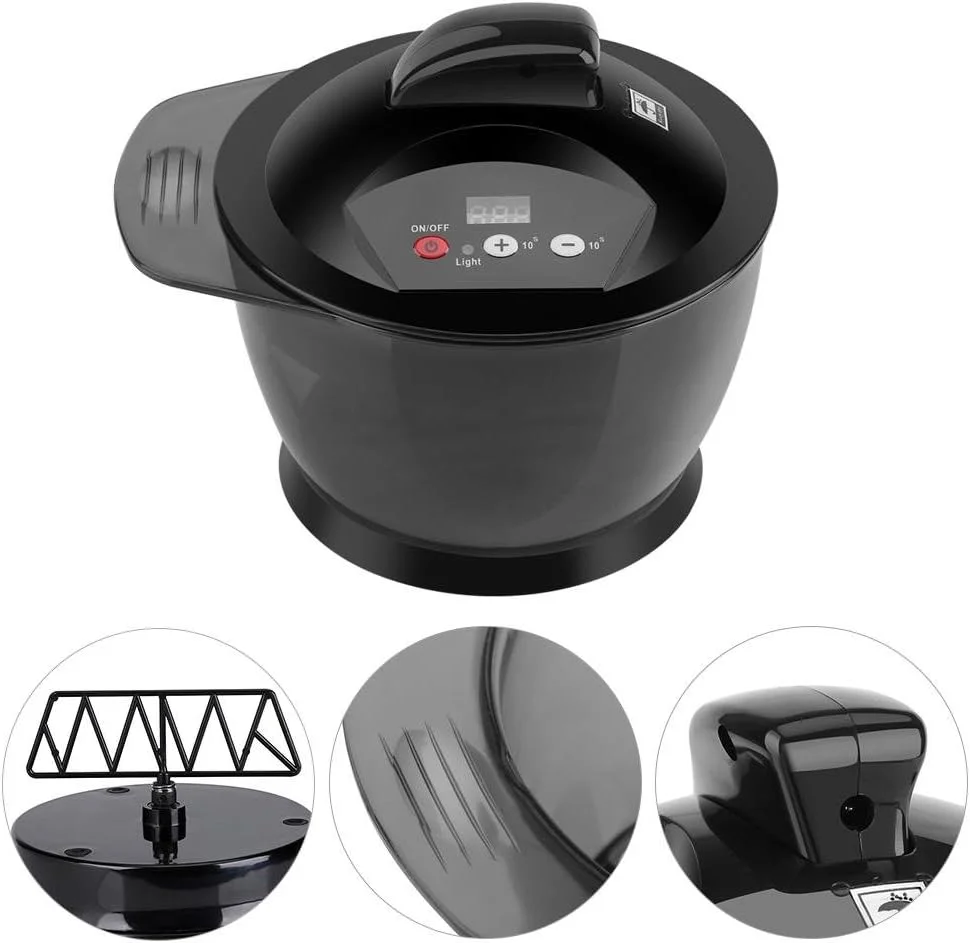 کاسه مخلوط رنگ مو، 320 میلی لیتر، میکسر برقی و اتوماتیک رنگ مو، مناسب استفاده در آرایشگاه، منزل و ابزارهای DIY، قابل شارژ از طریق USB