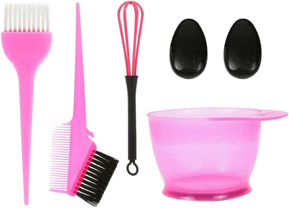 مجموعه کاسه و برس رنگ مو انسل - 5 تکه مجموعه کاسه و برس رنگ مو انسل - 5 تکه