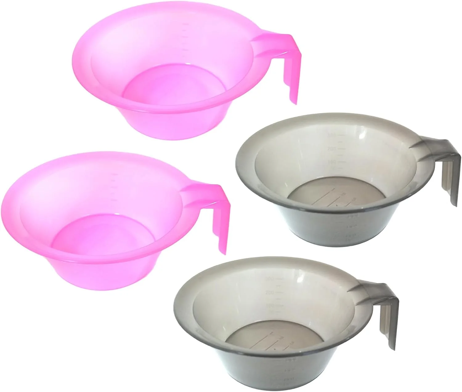 lasenersm 4 عدد کاسه مخلوط رنگ مو، کاسه رنگ مو، کاسه اپلیکاتور رنگ مو، کاسه های پلاستیکی مخلوط رنگ، ابزار رنگ آمیزی مو برای آرایشگاه خانگی، صورتی، خاکستری lasenersm 4 عدد کاسه مخلوط رنگ مو، کاسه رنگ مو، کاسه اپلیکاتور رنگ مو، کاسه های پلاستیکی مخلوط رنگ، ابزار رنگ آمیزی مو برای آرایشگاه خانگی، صورتی، خاکستری