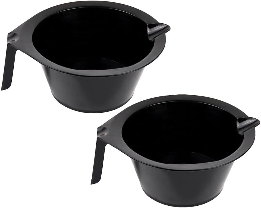 lasenersm دو عدد کاسه رنگ مو، کاسه رنگ مو، کاسه مخلوط رنگ پلاستیکی، کاسه اپلیکاتور رنگ، ابزار رنگ آمیزی مو برای سالن منزل (مشکی) lasenersm دو عدد کاسه رنگ مو، کاسه رنگ مو، کاسه مخلوط رنگ پلاستیکی، کاسه اپلیکاتور رنگ، ابزار رنگ آمیزی مو برای سالن منزل (مشکی)