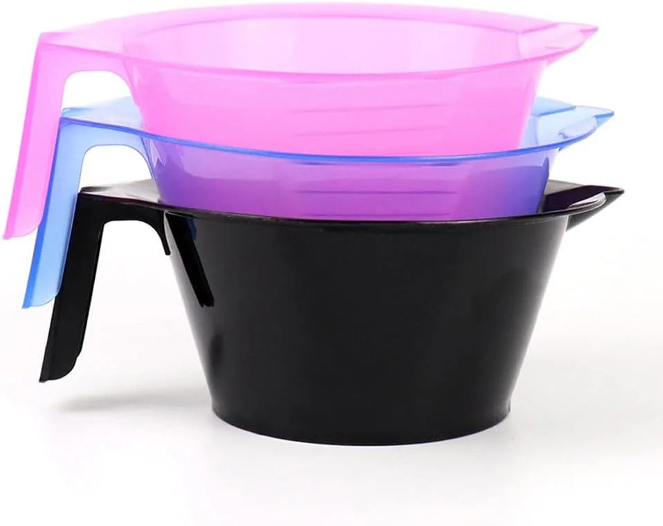 lasenersm دو عدد کاسه رنگ مو، کاسه رنگ مو، کاسه مخلوط رنگ پلاستیکی، کاسه اپلیکاتور رنگ، ابزار رنگ آمیزی مو برای سالن منزل (مشکی) lasenersm دو عدد کاسه رنگ مو، کاسه رنگ مو، کاسه مخلوط رنگ پلاستیکی، کاسه اپلیکاتور رنگ، ابزار رنگ آمیزی مو برای سالن منزل (مشکی)